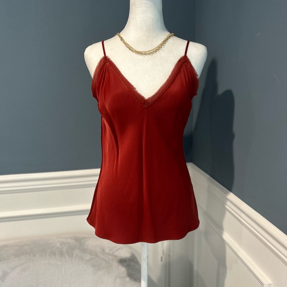 FRAME Burnt Henna Blouse